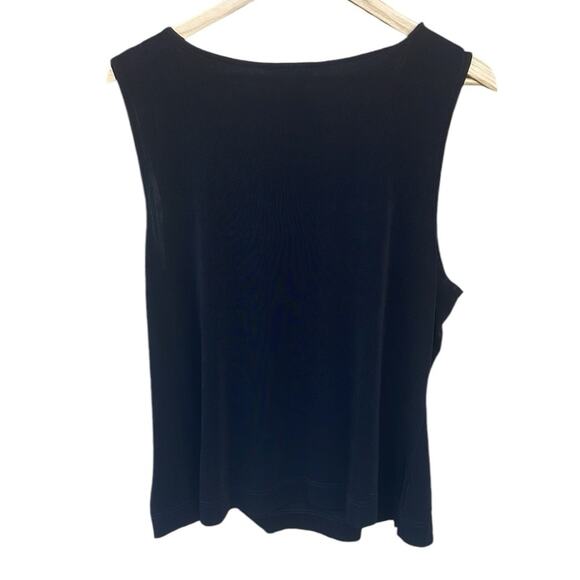 Van Heusen black sleeveless travel blouse size XL - Picture 2 of 6